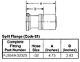 Split Flange (Code 61)